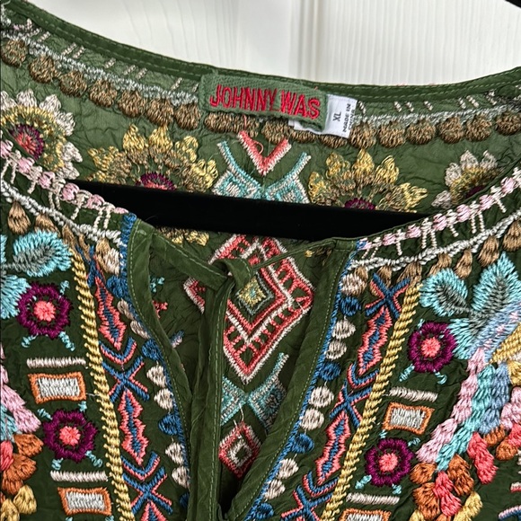 Women’s JOHNNY WAS Sunflower Blouse Size XL - Picture 3 of 15